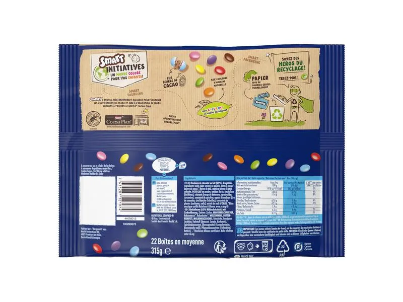 Nestlé Snacks Schokolade Smarties Mini 315 g Nestlé Snacks Schokolade Smarties Mini 315 g