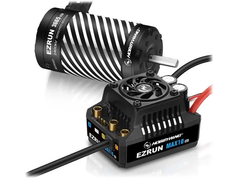 Hobbywing Brushless-Antriebsset Ezrun MAX10 G2 140A Combo 2400 kV