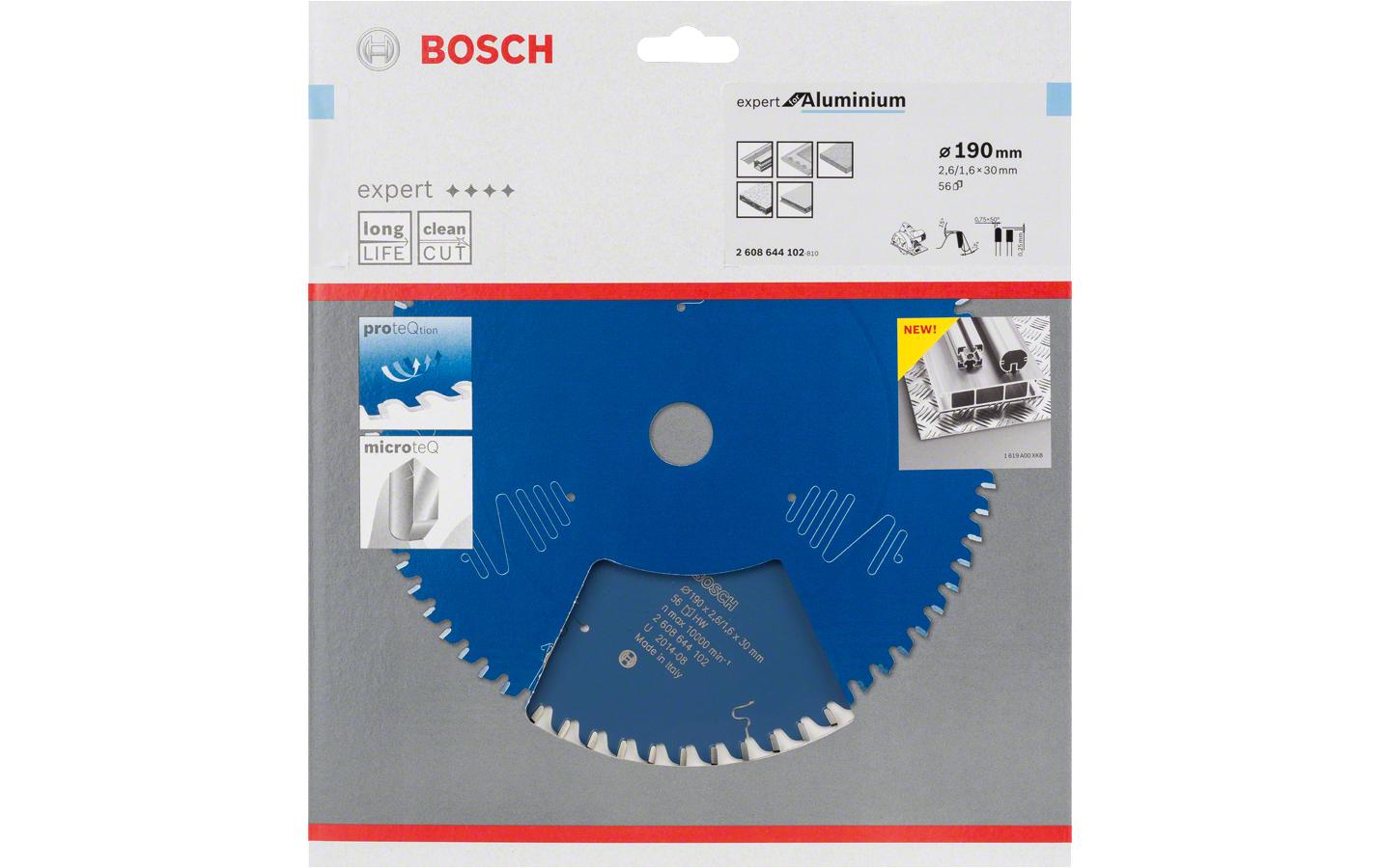Bosch Professional Kreissägeblatt Expert for Aluminium Ø 190