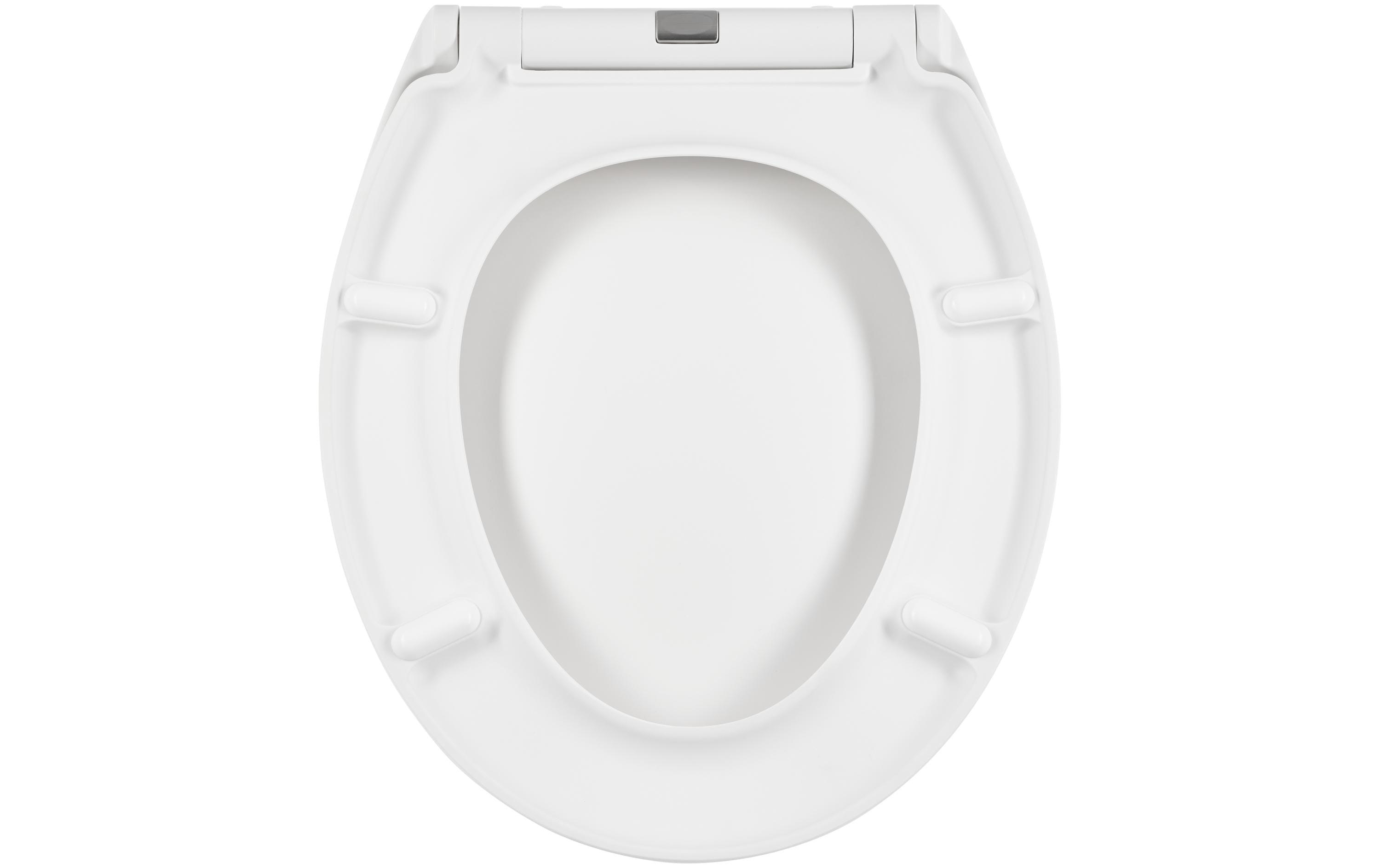 diaqua® Toilettensitz Race mit Absenkautomatik, Weiss matt