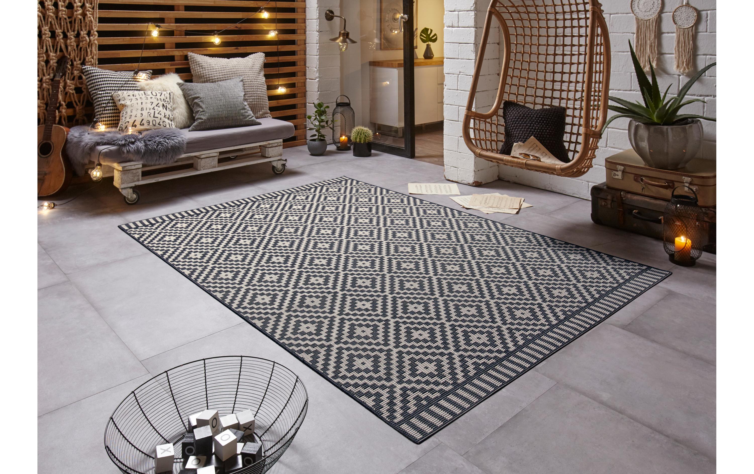 Freundin Home Collection Teppich Breeze 160 x 230 cm, Schwarz