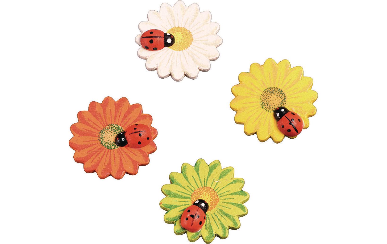 Knorr Prandell Streudeko 3 cm Blume Marienkäfer, 8 Stück