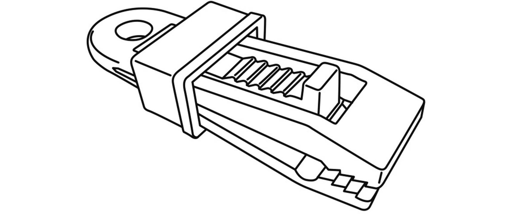Eurotrail Zeltteppich und Sonnensegel Clip 4-er Set