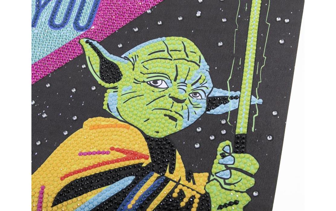CRAFT Buddy Bastelset Yoda Mini Crystal Art Scroll Kit 20 x 30 cm CRAFT Buddy Bastelset Yoda Mini Crystal Art Scroll Kit 20 x 30 cm