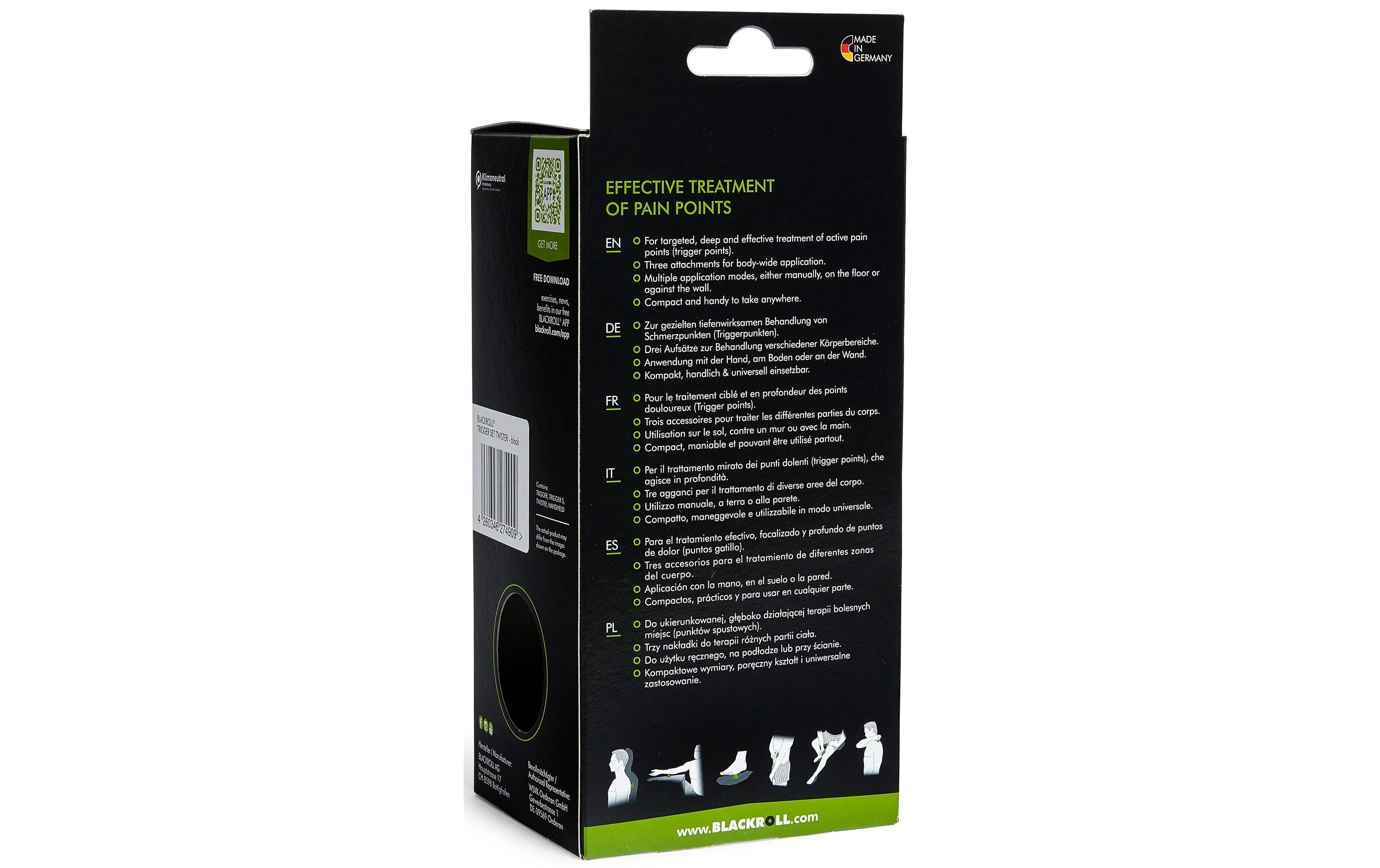 BLACKROLL Faszientraining Trigger Box Twister Schwarz