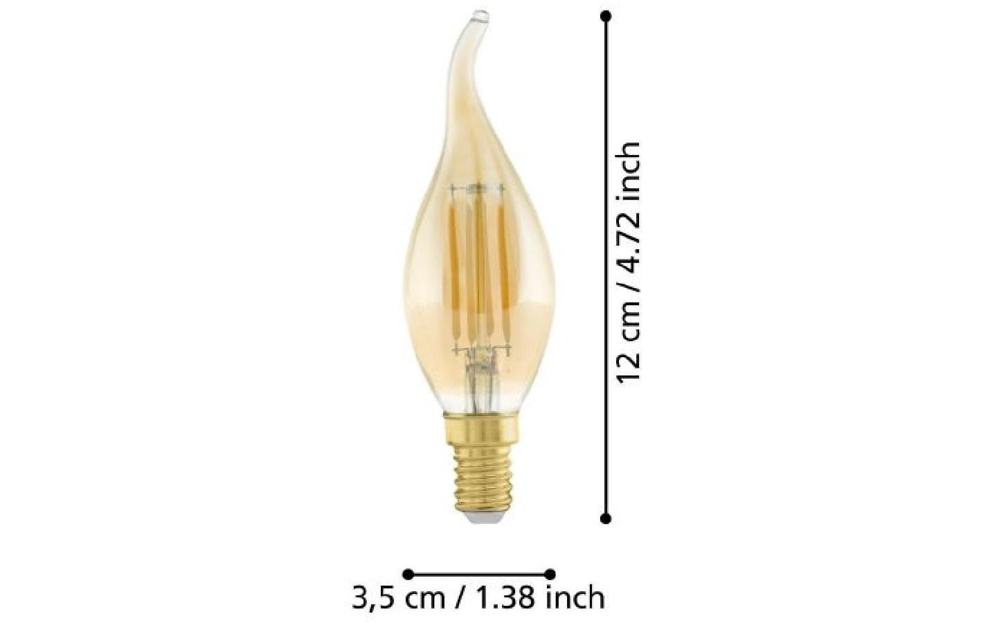 EGLO Leuchten Lampe 4 W E14 Warmweiss