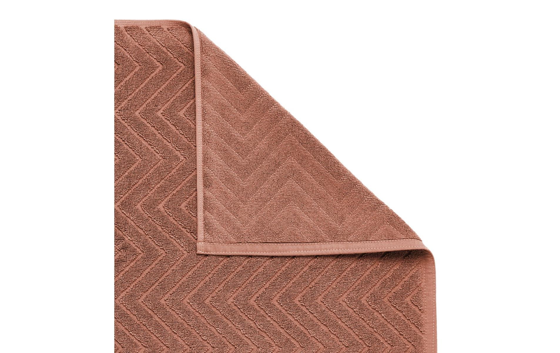 diaqua® Frottiervorleger Chevron 50 x 70 cm, Terra