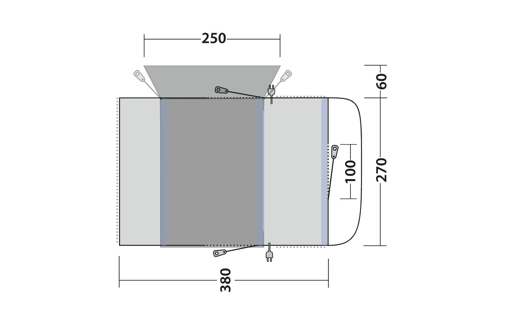 Outwell Vorzelt Wolfburg Air
