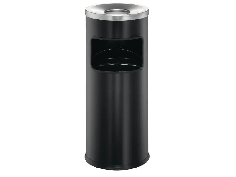 DURABLE Abfalleimer mit Ascher 17 l, Schwarz DURABLE Abfalleimer mit Ascher 17 l, Schwarz