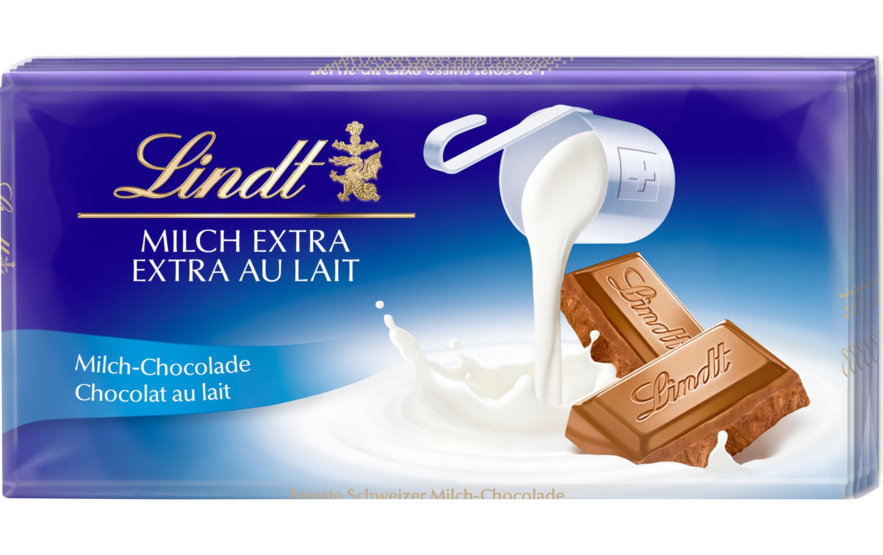Lindt Tafelschokolade Milch extra 5 x 100 g Lindt Tafelschokolade Milch extra 5 x 100 g