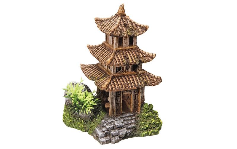 Nobby Aqua Ornaments Asiatischer Tempel 10 x 9 x 14.5 cm