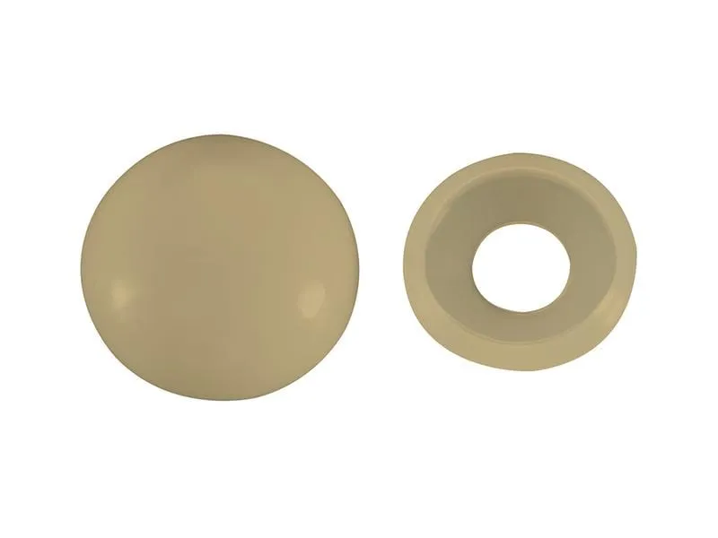 FTM Abdeckkappen 2-teilig, Beige, 15 x 5 mm, 8 Stück