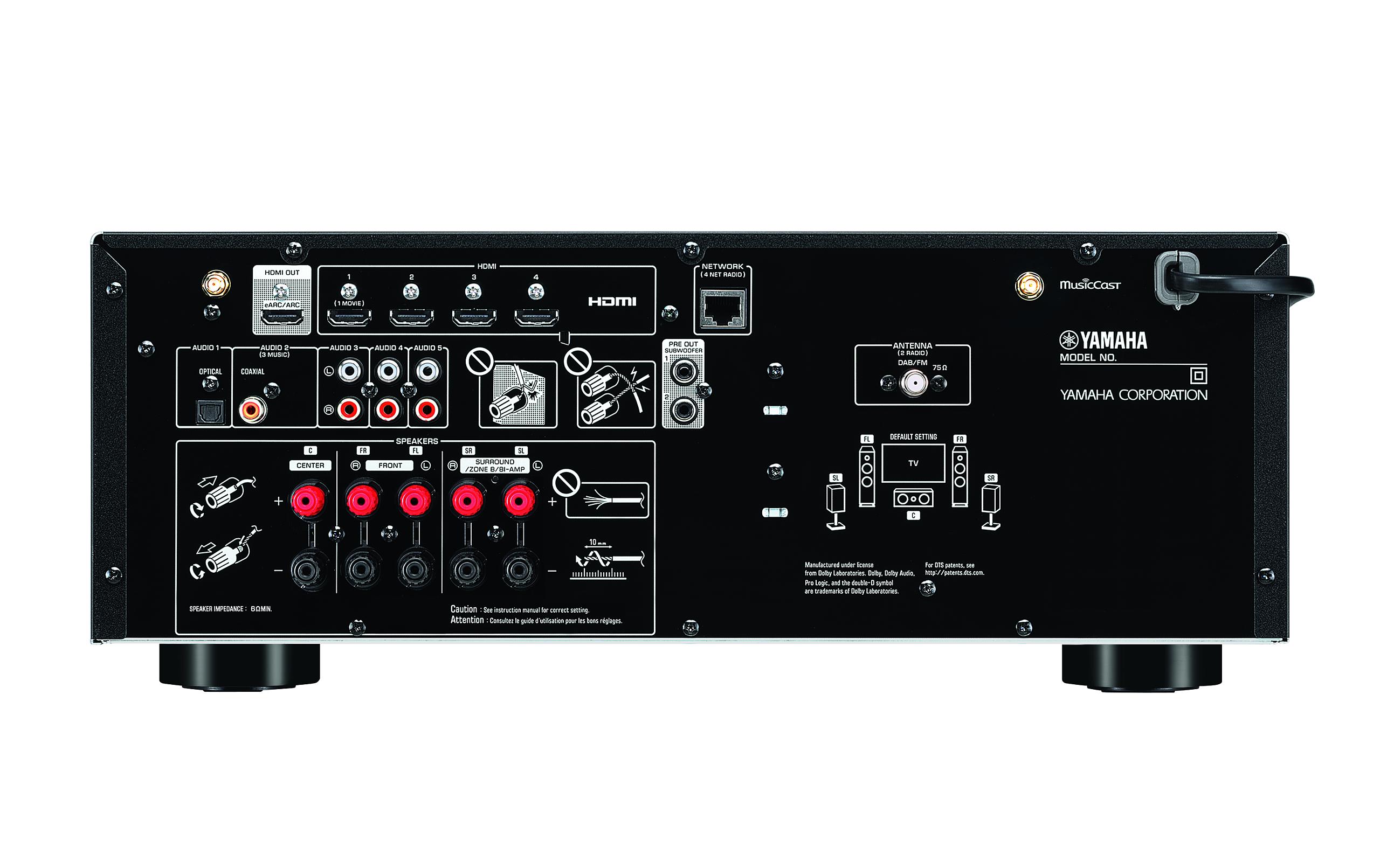Yamaha AV-Receiver RX-V4A Schwarz