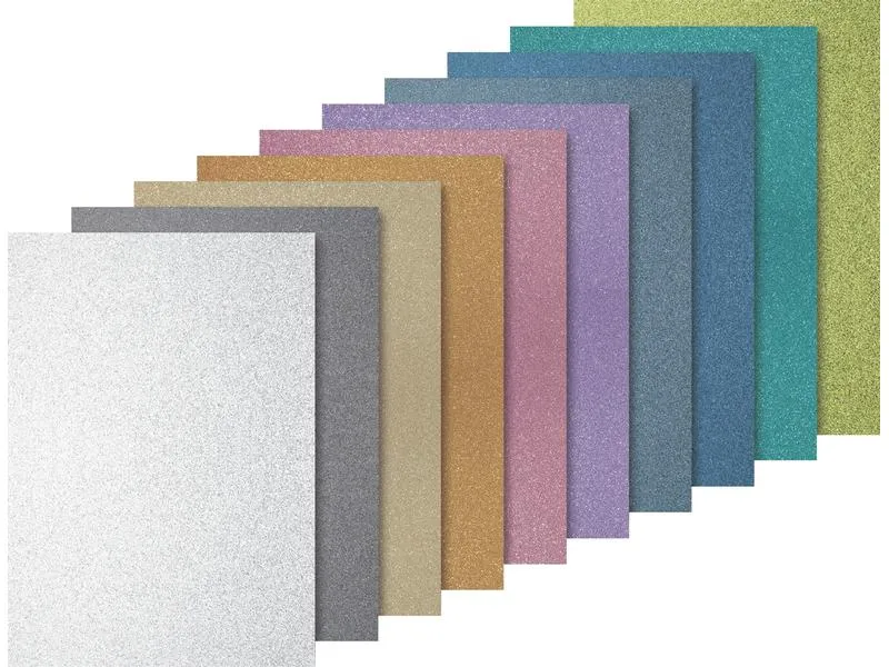 Heyda Glitzerkarton Light 10 Blatt à 200g/m², A4 Heyda Glitzerkarton Light 10 Blatt à 200g/m², A4