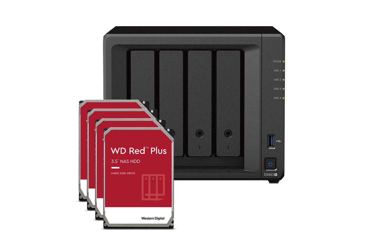 Synology NAS Diskstation DS923+ 4-bay WD Red Plus 24 TB