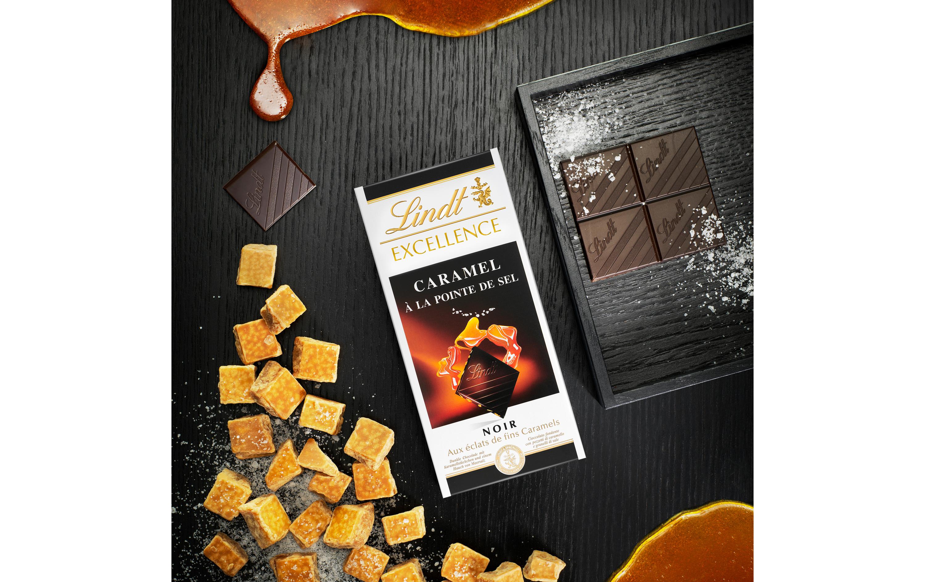 Lindt Tafelschokolade Excellence Dunkel Caramel de Sel 100 g