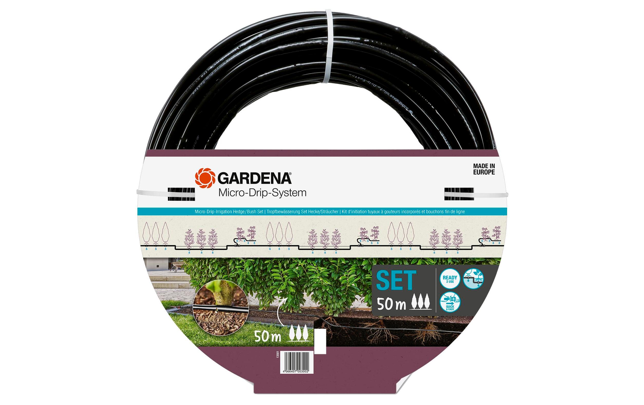 GARDENA Tropfbewässerung Set 50 m Micro-Drip-System