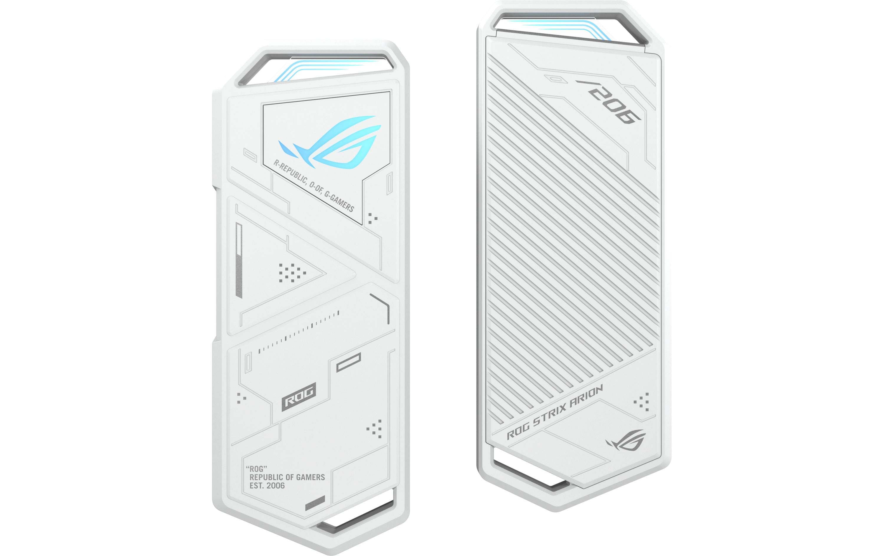 ASUS Externes Gehäuse ROG Strix Arion White Edition M.2