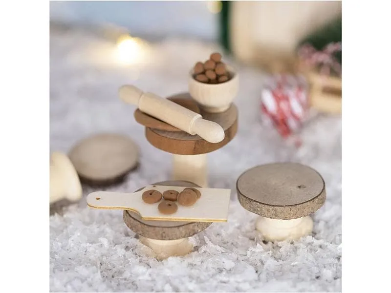 Creativ Company Mini-Utensilien Elfentür / Wichteltür Szene Backen