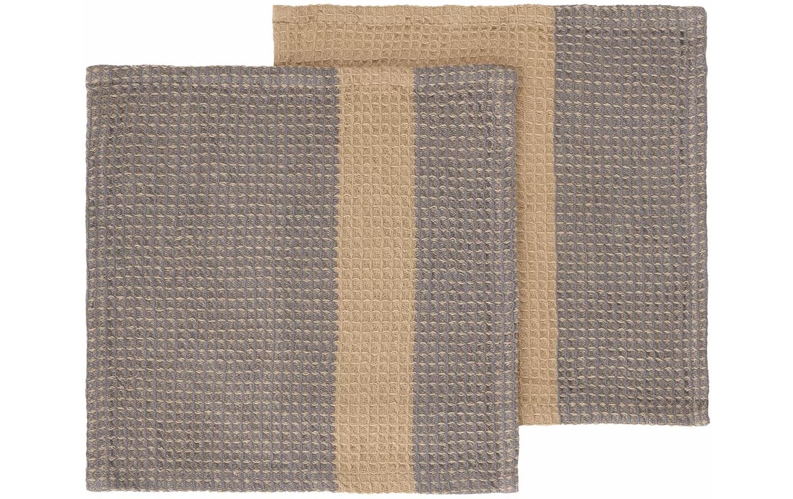 Blomus Abwaschlappen Gano 2 Stück, Beige/Grau