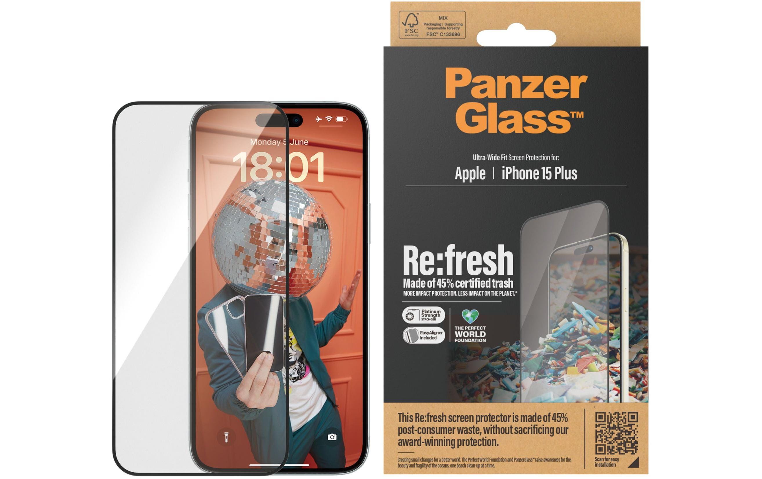 Panzerglass Displayschutz Refresh iPhone 15 Plus