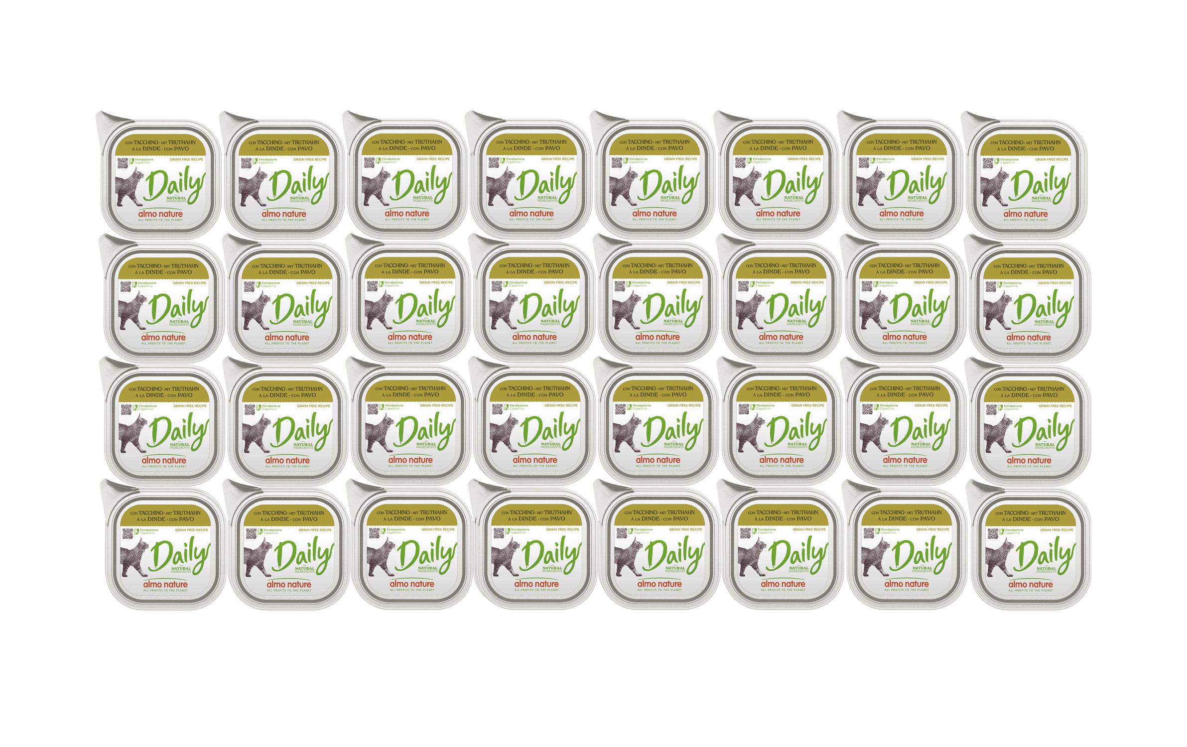 Almo Nature Nassfutter Daily mit Truthahn 32 x 100g Almo Nature Nassfutter Daily mit Truthahn 32 x 100g