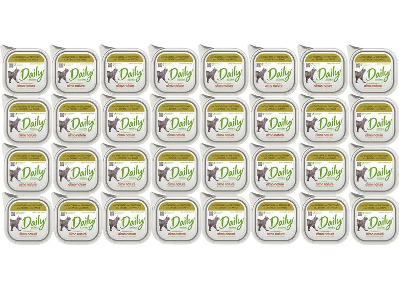 Almo Nature Nassfutter Daily mit Truthahn 32 x 100g Almo Nature Nassfutter Daily mit Truthahn 32 x 100g