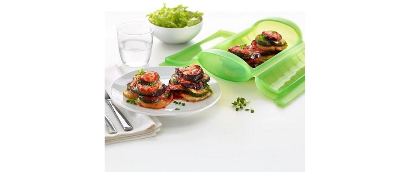 Lékué Mikrowellen-Dampfgarer Grün