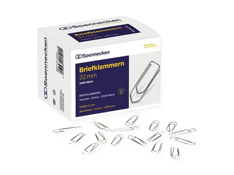 Soennecken Büroklammer 1000 Stück Soennecken Büroklammer 1000 Stück