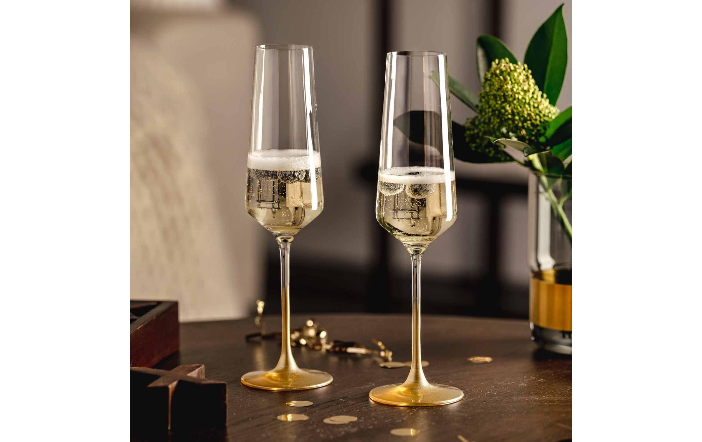 Leonardo Sektglas Puccini 2 Stück, 280 ml, Gold