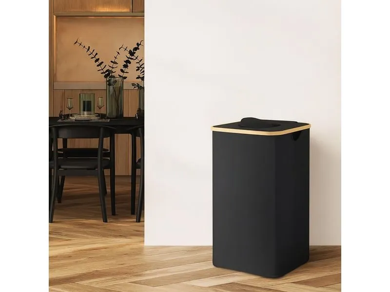 relaxdays Recyclingbehälter 100 L Schwarz relaxdays Recyclingbehälter 100 L Schwarz