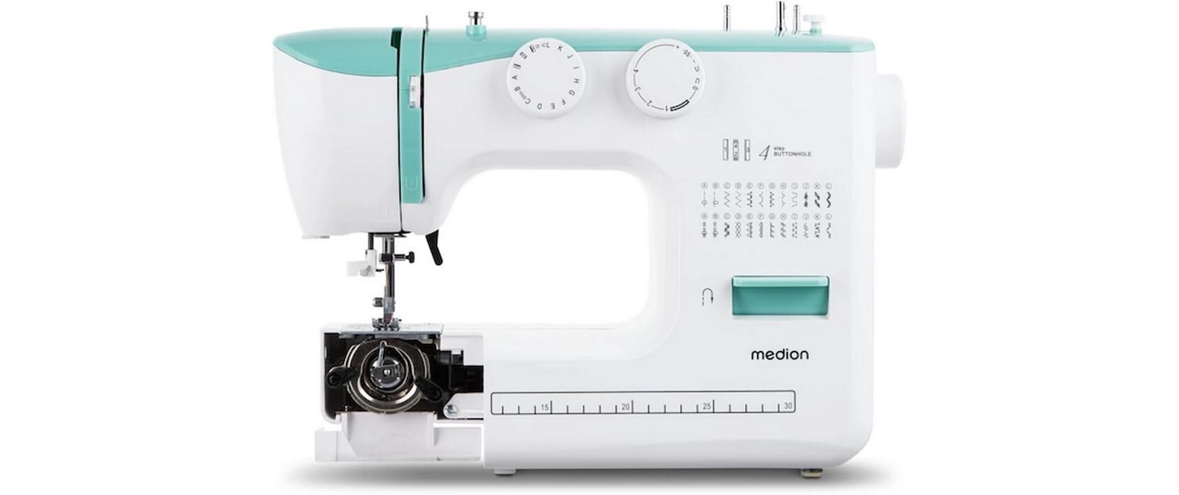 Medion Nähmaschine Life SM60 Weiss/Türkis