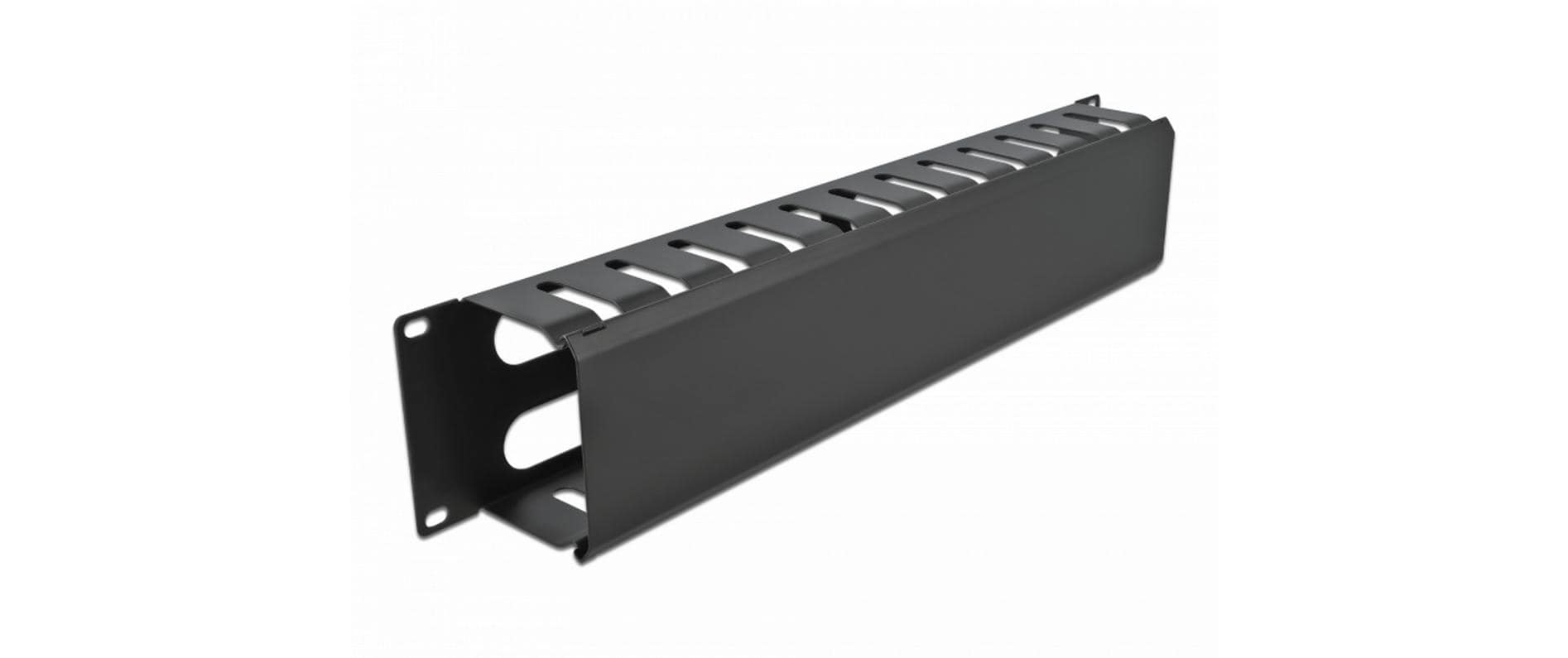Delock Kabelführungspanel 2HE mit 4 Öffnungen , Schwarz Delock Kabelführungspanel 2HE mit 4 Öffnungen , Schwarz