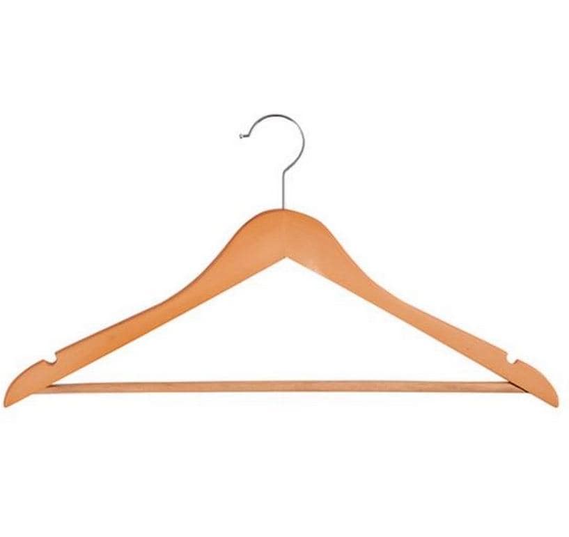 MSV Kleiderbügel 10 Stück, Beige