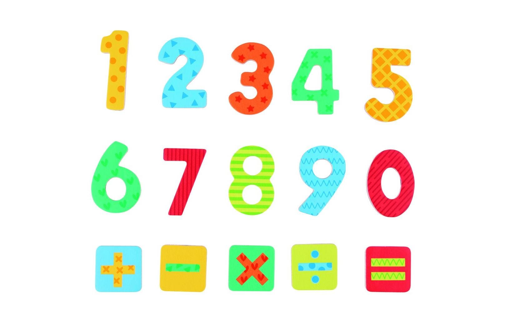 Spielba Holzspielwaren Magnete Zahlen, 60 Stück