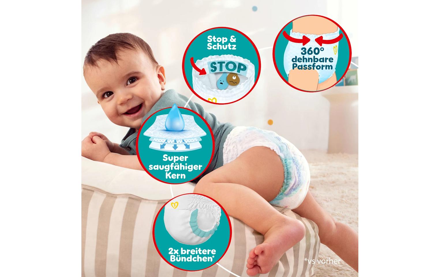 Pampers Windeln Baby Dry Nappy Pants Grösse 4