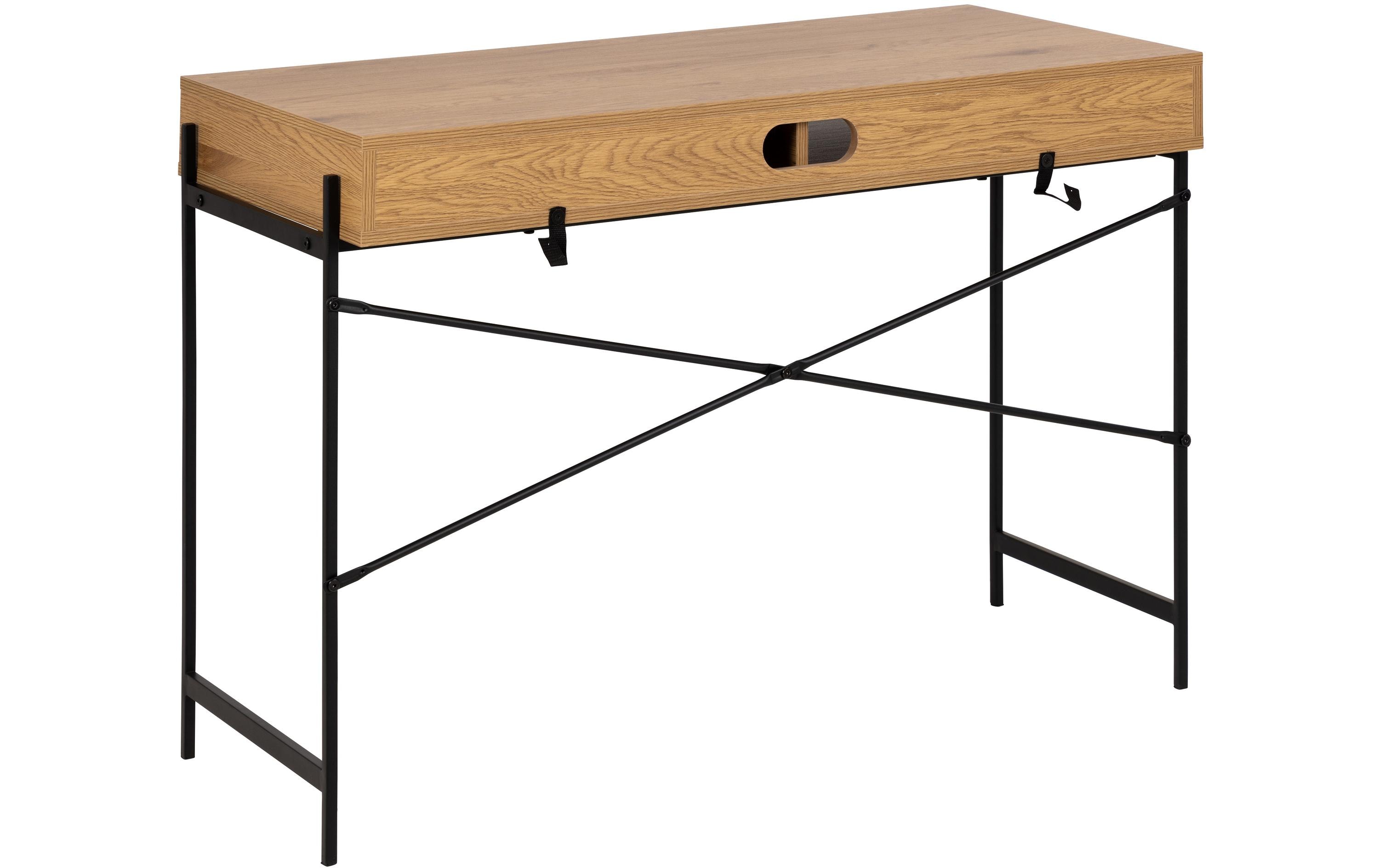 AC Design Tisch Angus, Schwarz / Braun