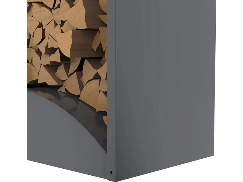 WESTMANN Kaminholzregal Castra A Anthra Anthrazit 98 x 52 x 160 cm WESTMANN Kaminholzregal Castra A Anthra Anthrazit 98 x 52 x 160 cm