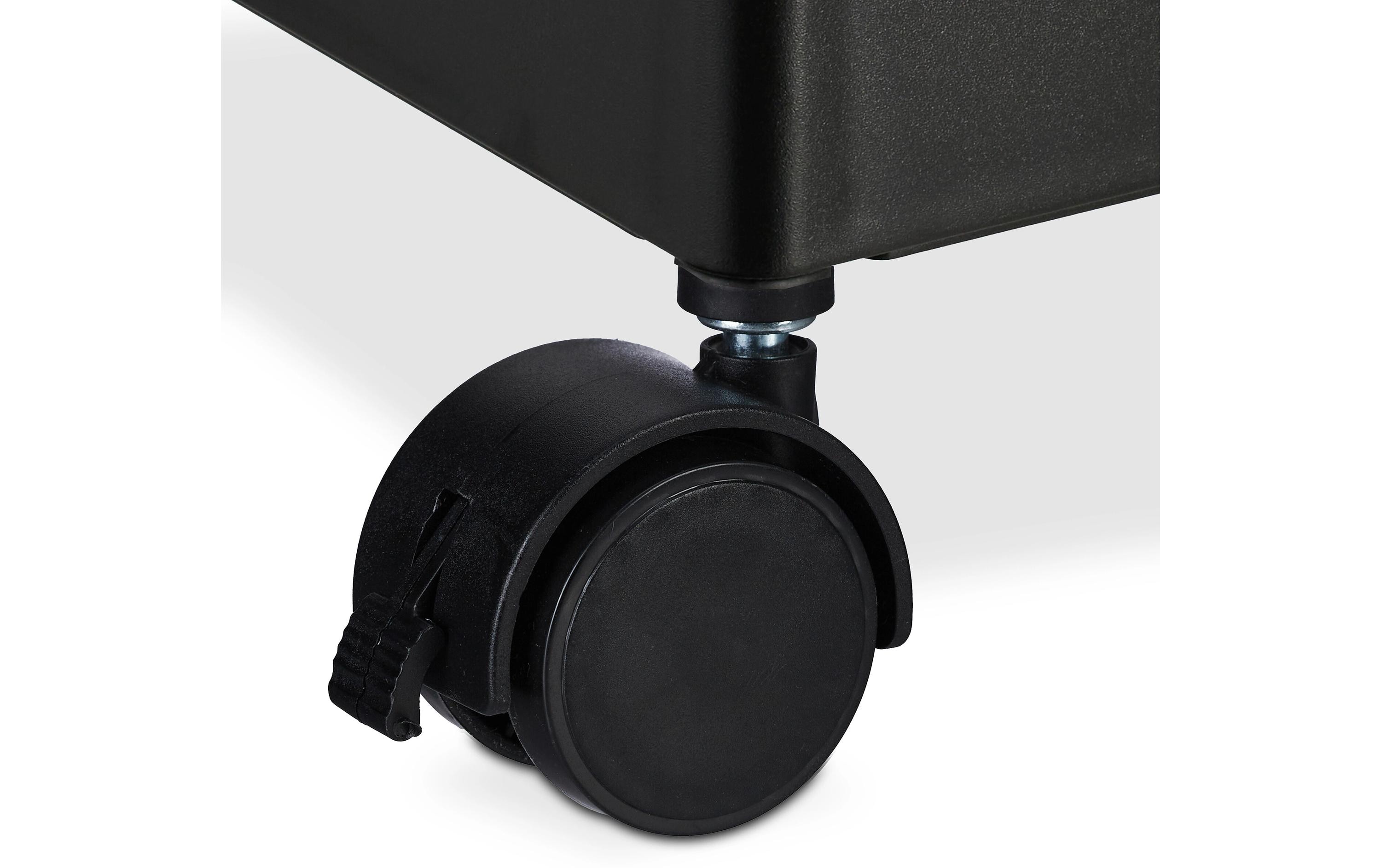 relaxdays Küchenwagen 40 x 93 x 22 cm, Schwarz