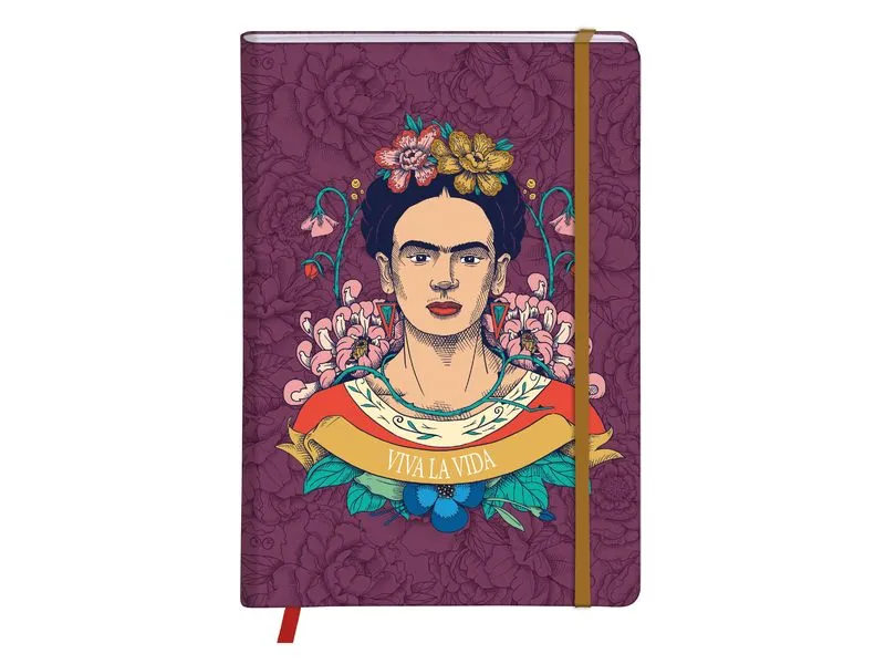 Clairefontaine Notizbuch Frida Kahlo assortiert, A5, Liniert, Mehrfarbig