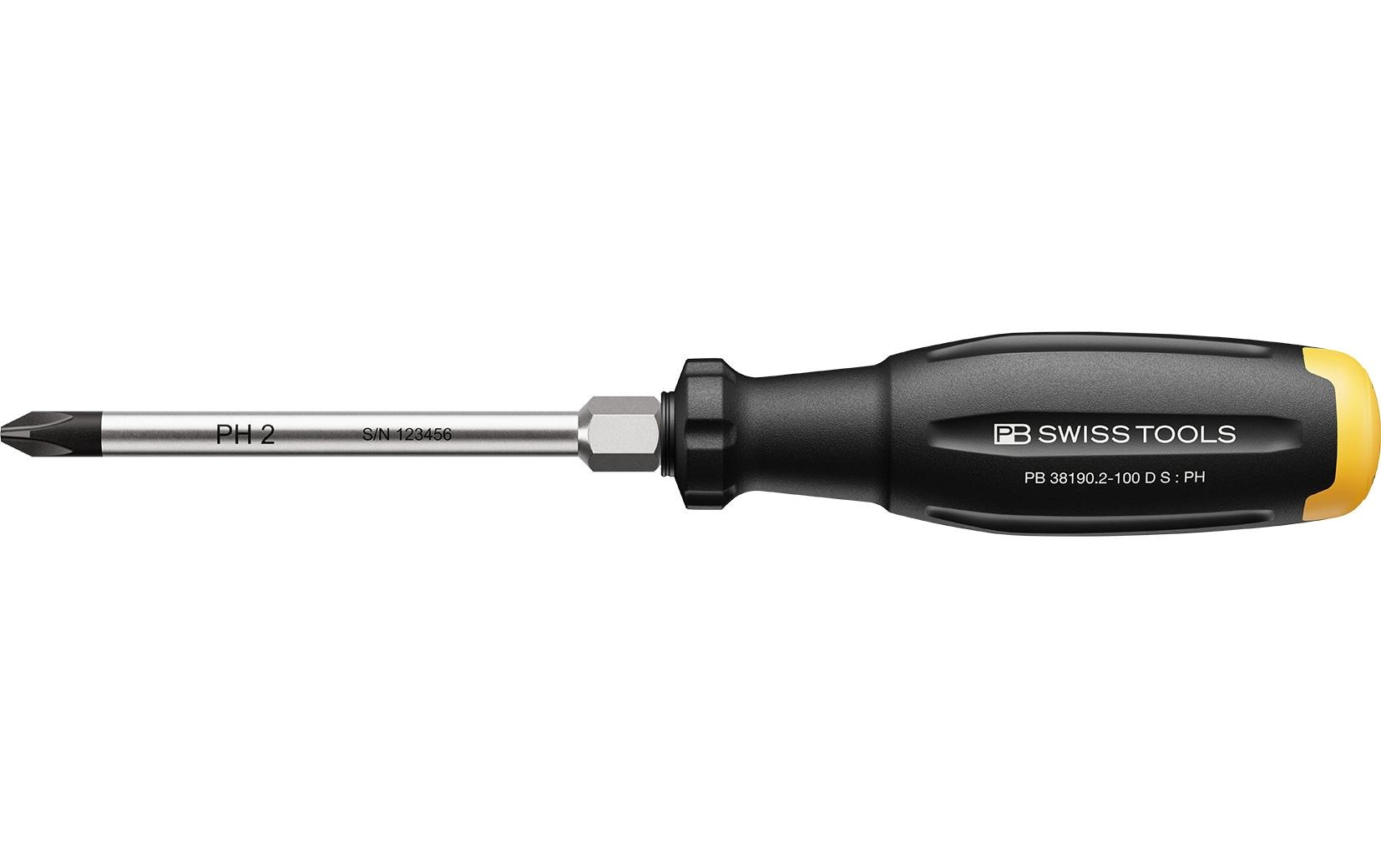 PB Swiss Tools PH-Kreuzschraubenzieher SwissGrip Evo PB 38190.2-100 D S