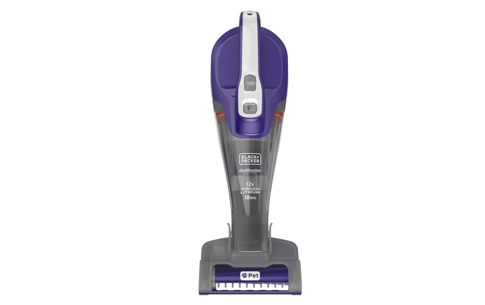 BLACK+DECKER Akku-Handsauger Dustbuster Pet Titanium/Violett