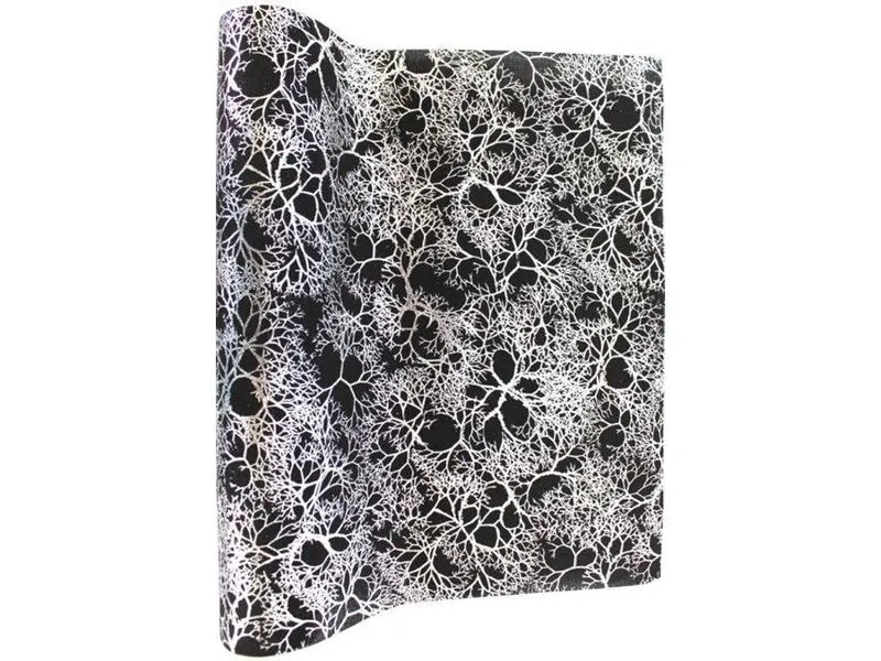 Dameco Dekostoff 36 x 300 cm, Weiss / Schwarz