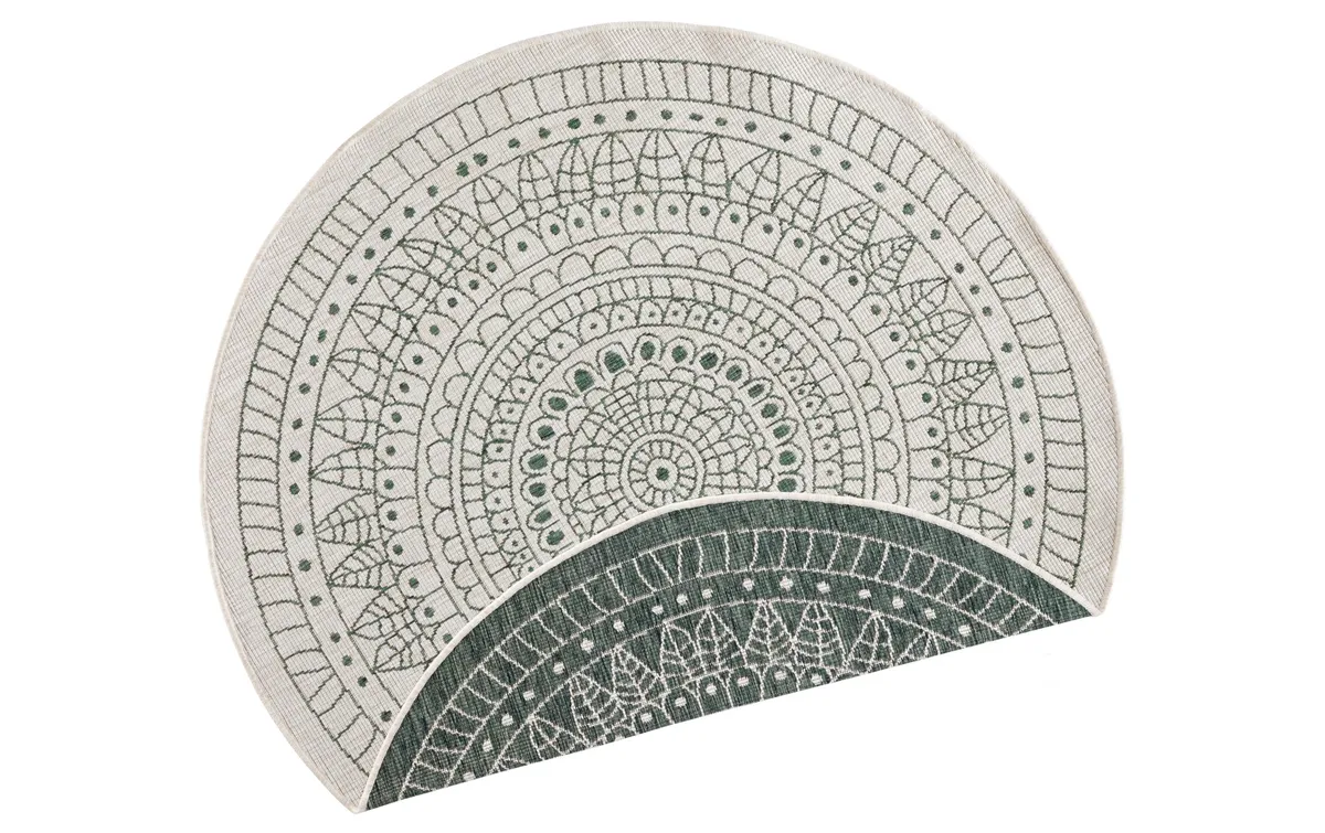 Hanse Home Teppich Porto Ø 140 cm, Grün/Crème Hanse Home Teppich Porto Ø 140 cm, Grün/Crème