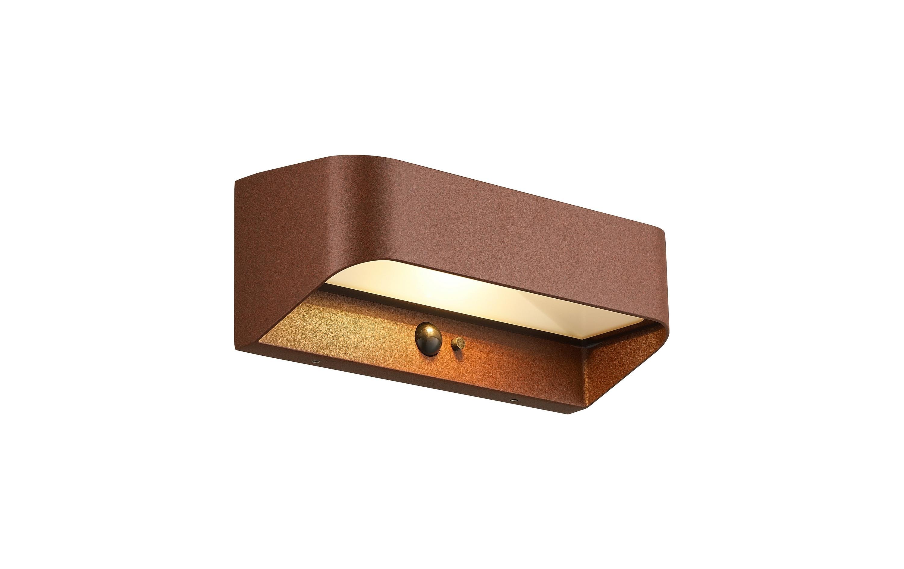 Nordlux Wandleuchte Marcellio 5W, LED, IP54, braun