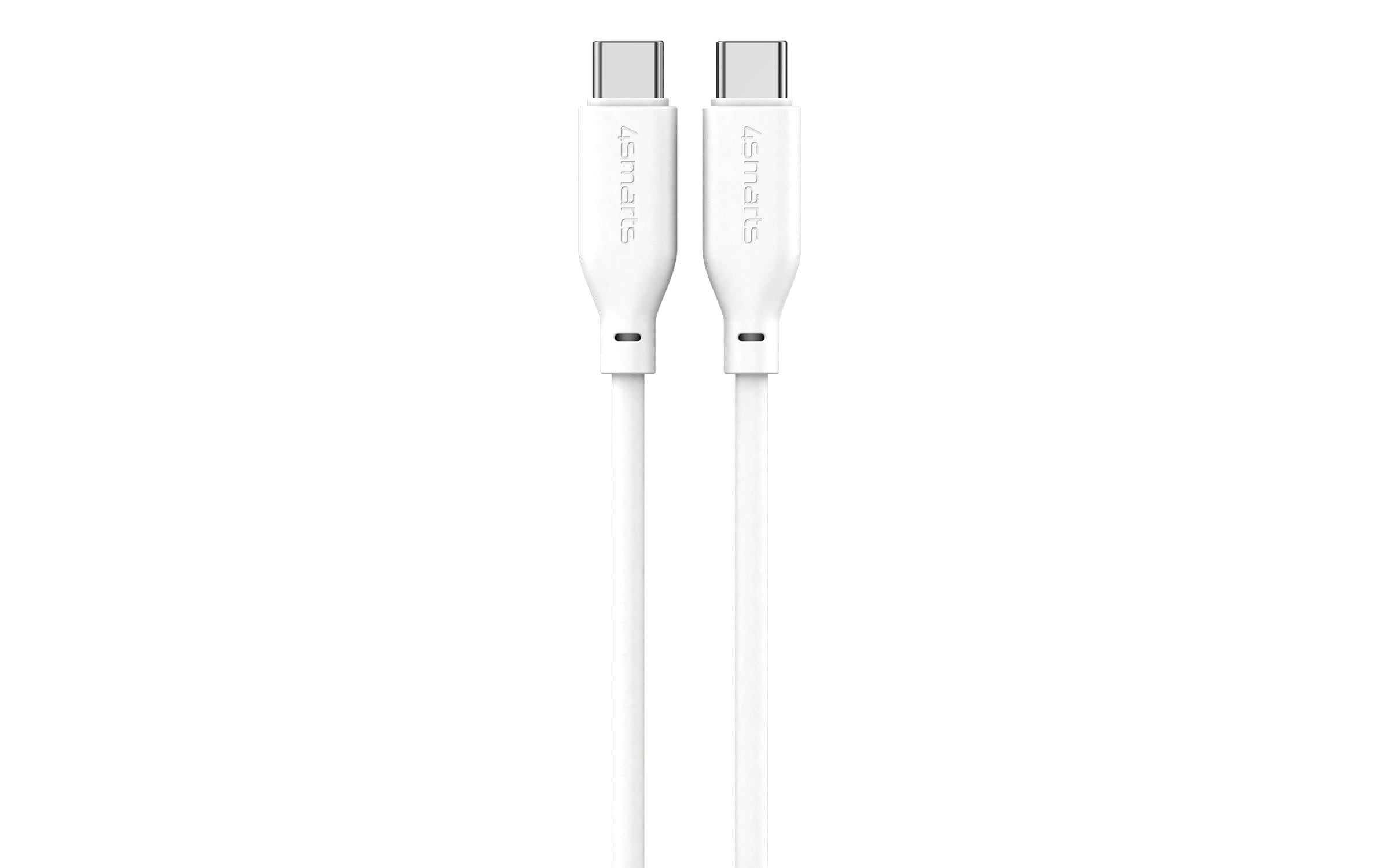 4smarts USB 2.0-Kabel Silikon High Flex USB C - USB C 1.5 m Weiss