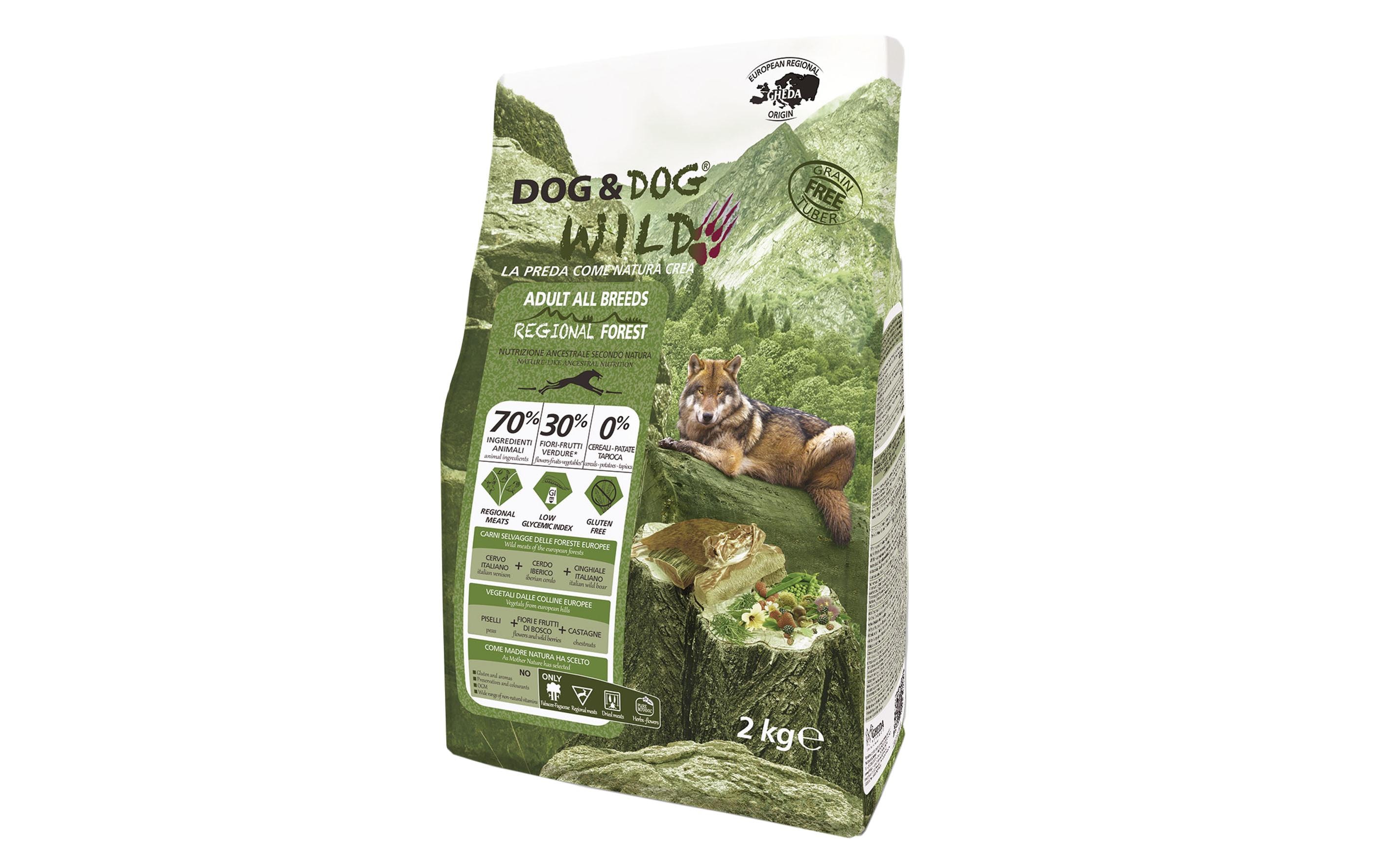 Dog&Dog Trockenfutter Wild Regional Forest, 2 kg