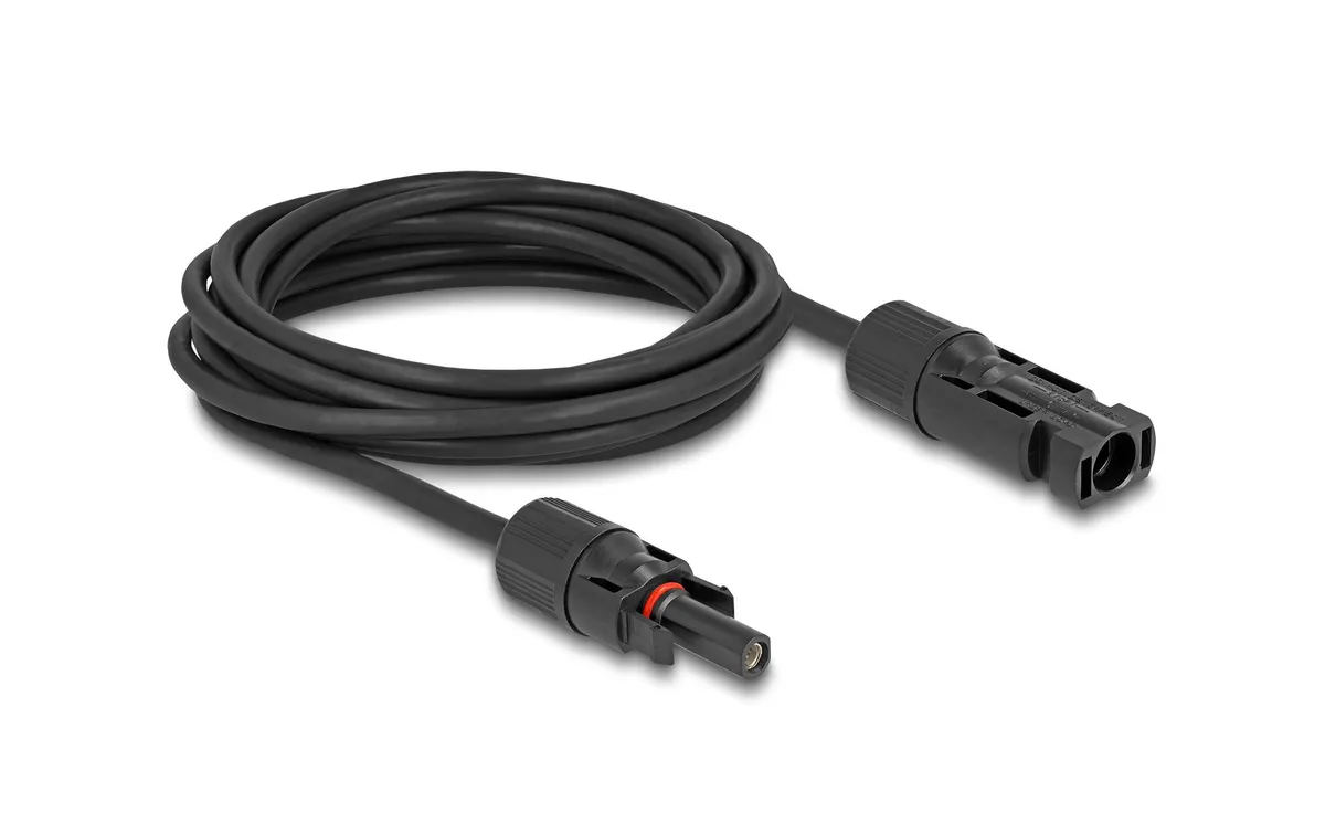 Delock Anschlusskabel DL4 Stecker zu Buchse 4 mm², 5 m Delock Anschlusskabel DL4 Stecker zu Buchse 4 mm², 5 m