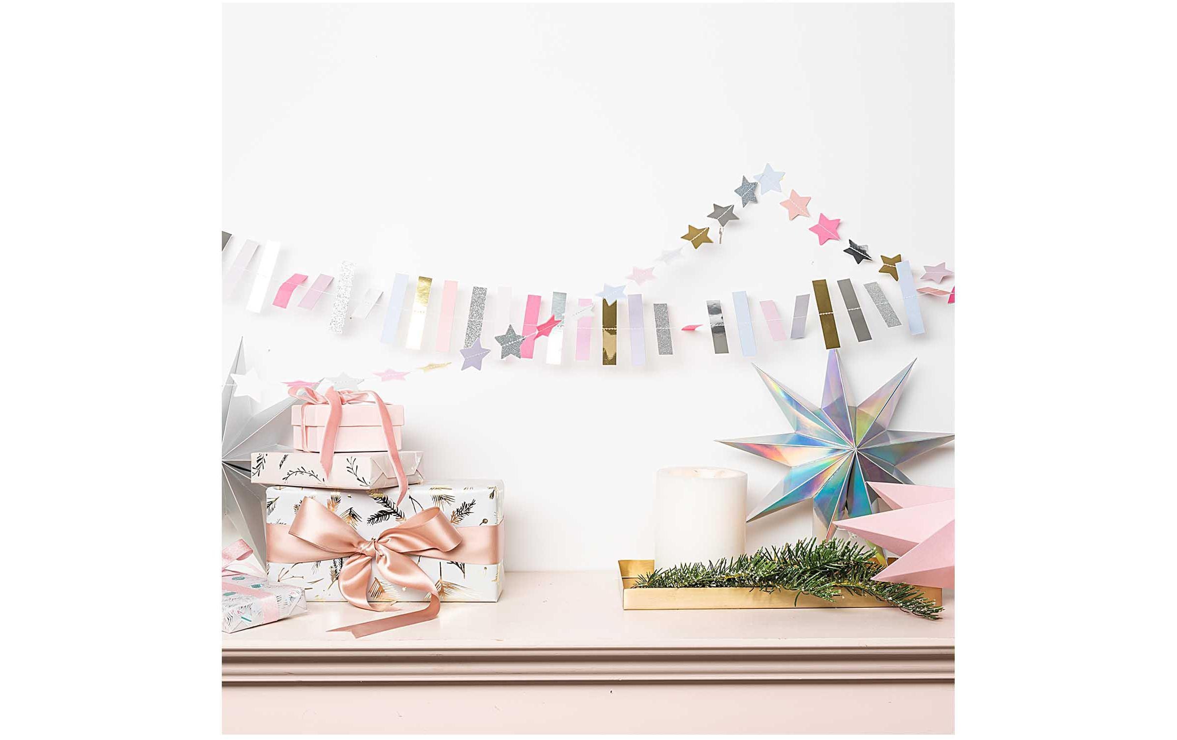Rico Design Weihnachtsschmuck 2 m Girlande, Sterne