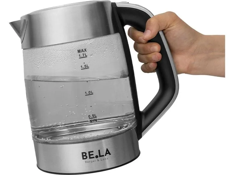 Berger Lanz Wasserkocher 1.7 l, Transparent/Silber Berger Lanz Wasserkocher 1.7 l, Transparent/Silber